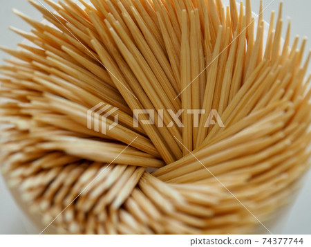 Toothpick background made of wood Toothpick background made of wood 74377744