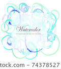 Colorful watercolor style background vector illustration with a series of circles Colorful watercolor style background vector illustration with a series of circles 74378527