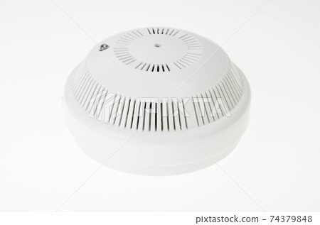 Smoke alarm isolated on white background. Studio Photo 74379848