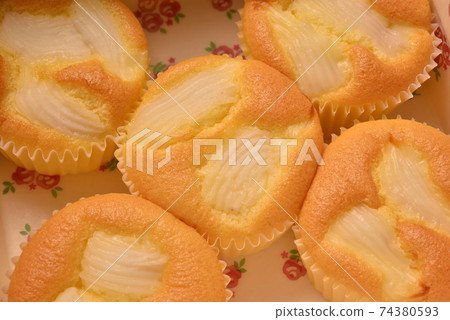 Coconut butter cake ready for serve. Coconut butter cake ready for serve. 74380593