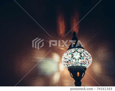 Beautifully patterned handmade lamp 74381383
