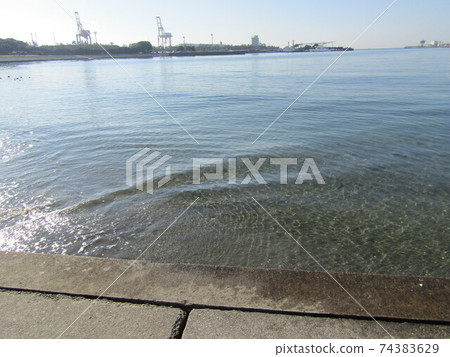 Scenery of port town Scenery of port town 74383629