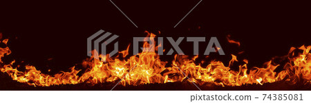 火焰燃燒紅色的背景圖像水平長3990-92 74385081