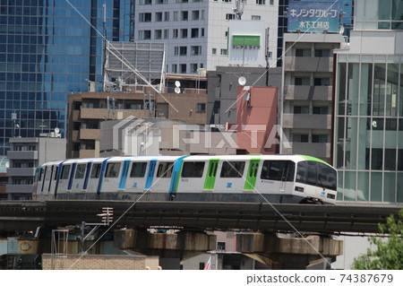 東京單軌電車2000系列新作繪畫前往市中心 東京單軌電車2000系列新作繪畫前往市中心 74387679