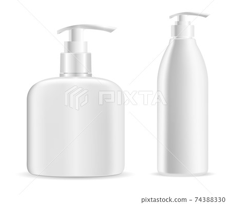 Pump bottle. Soap dispenser mockup cosmetic lotion Pump bottle. Soap dispenser mockup cosmetic lotion 74388330