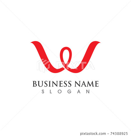 W Letter Logo Template W Letter Logo Template 74388925