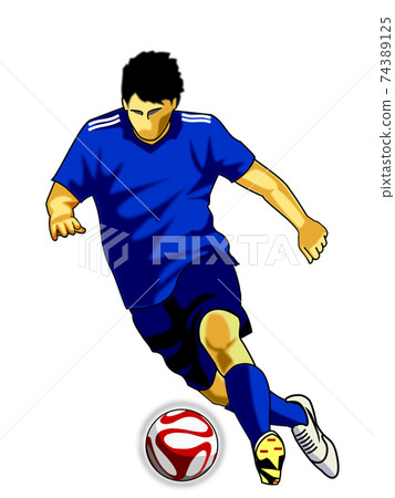 Soccer dribble cut-in notch Soccer dribble cut-in notch 74389125