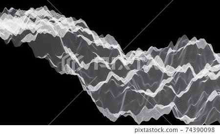 Black and white wireframe Black and white wireframe 74390098