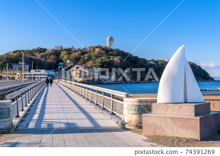 《Kanagawa》 Enoshima ・ Quiet scenery in the morning 74391269