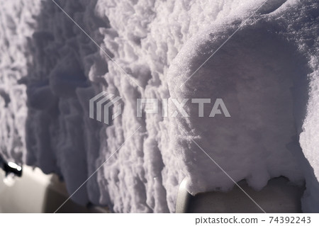 Facial expression of snow in Nasu Highlands Facial expression of snow in Nasu Highlands 74392243
