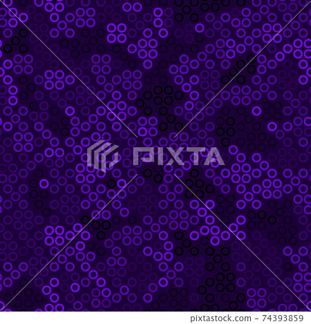 Seamless pattern with purple halftone rings... - Stock Illustration ...