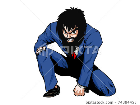 Suit for businessmen with knees Suit for businessmen with knees 74394453