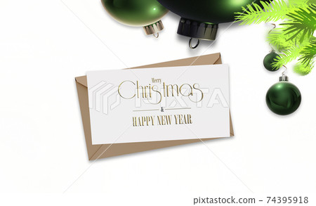 Holiday Christmas decoration for mock up Holiday Christmas decoration for mock up 74395918