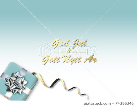 Merry Christmas holiday card in Swedish 74396346