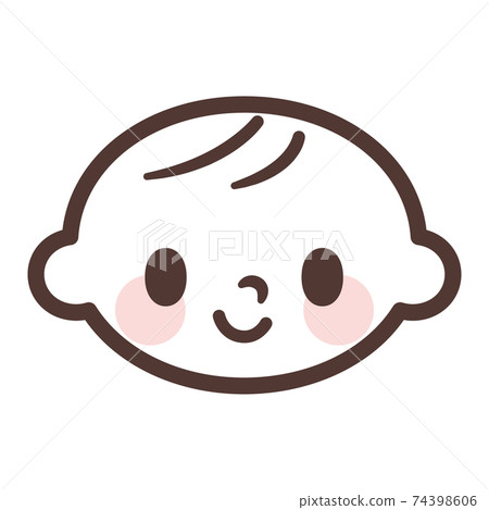 cute cartoon baby face