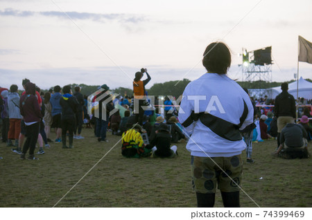 Summer festival morning 74399469