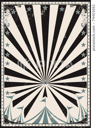 Circus retro sunbeam poster Circus retro sunbeam poster 74403091