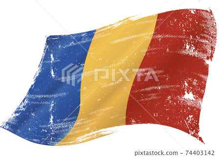 Romania waving flag 74403142
