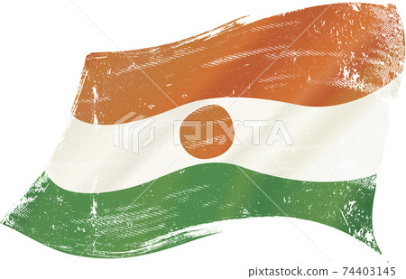Niger waving grunge flag Niger waving grunge flag 74403145
