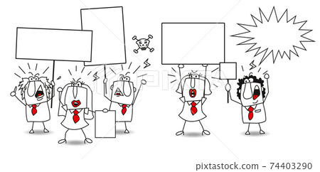 Demonstration of people 74403290