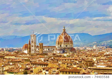 意大利佛羅倫薩的風景 74403588