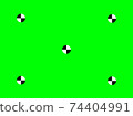 Green screen camera background. Video chroma key with monochrome circles viewfinder digital zoom. 74404991