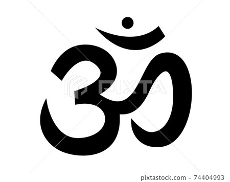 Sound ohm. Main black symbol of sacred mantra pure sound yoga and spirituality religious. Sound ohm. Main black symbol of sacred mantra pure sound yoga and spirituality religious. 74404993