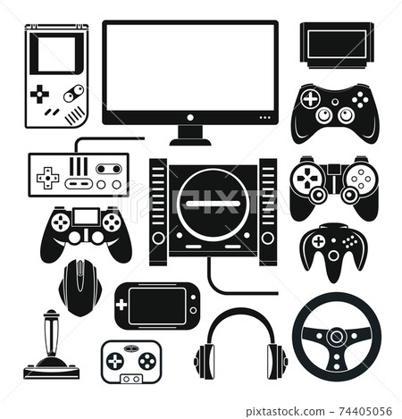 computer-digital-video-online-game-console-stock-illustration