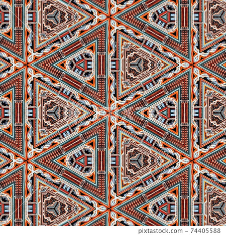 Beautiful illustration of multicolored patterns and designs. Concept of home decor and interior designing. Beautiful illustration of multicolored patterns and designs. Concept of home decor and interior designing. 74405588