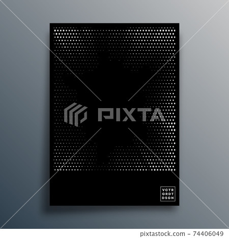 Halftone pattern design for flyer, poster, brochure cover, background, wallpaper, typography, or other printing products. Vector illustration Halftone pattern design for flyer, poster, brochure cover, background, wallpaper, typography, or other printing products. Vector illustration 74406049