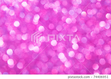 Romantic pink blurred glitter lights background 74406951