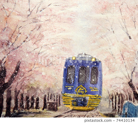 Yoshinoyama Ichimoku Senbon Kintetsu Blue Symphony 74410134