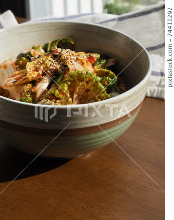Korean traditional food kimchi 74411292