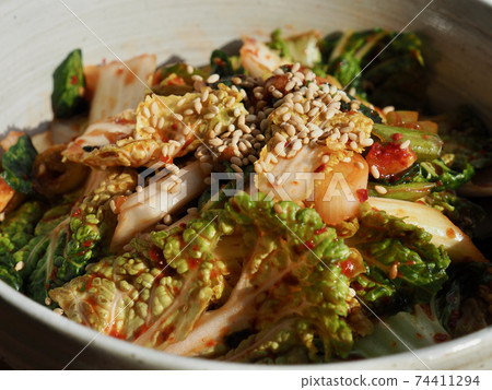 Korean traditional food kimchi 74411294