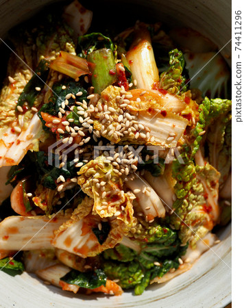 Korean traditional food kimchi 74411296