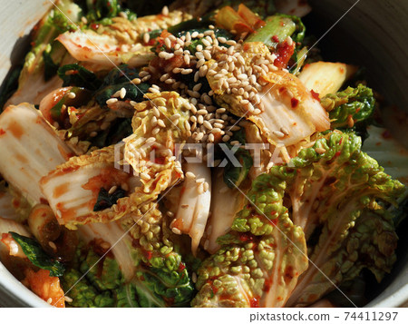Korean traditional food kimchi 74411297