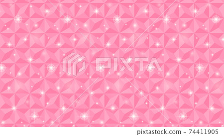 Glittering background base and clear base of pink tiles 74411905