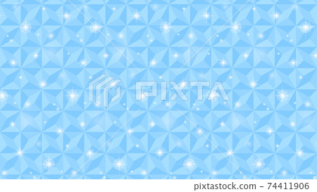Glittering background base and clear base of light blue tiles 74411906