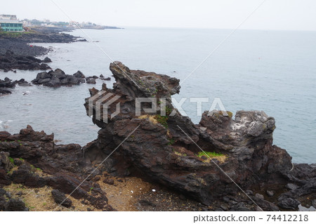 韓國濟州島龍巖岩 74412218