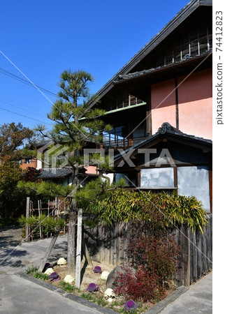 冬天的半田運河附近,前中野韓六住宅,倉庫鎮 冬天的半田運河附近,前中野韓六住宅,倉庫鎮 74412823