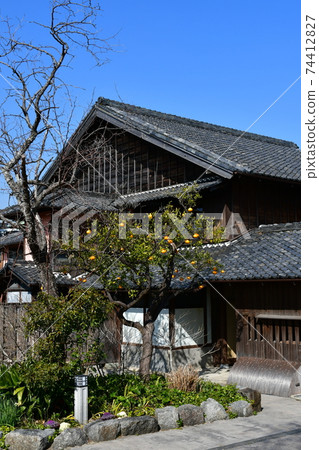 冬天的半田運河附近，前中野韓六住宅，倉庫鎮 74412827