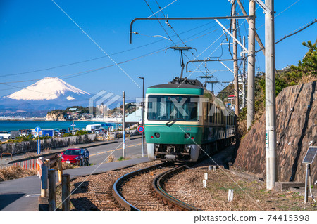 “神奈川縣”江之島和富士山/湘南 74415398