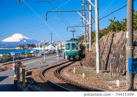 “神奈川縣”江之島和富士山/湘南 74415399
