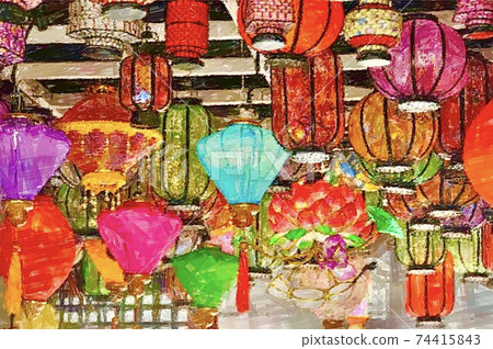 Image of Chinese lantern 74415843