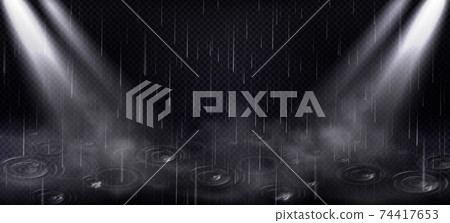 Rain, puddle ripples or spotlight beams background Rain, puddle ripples or spotlight beams background 74417653
