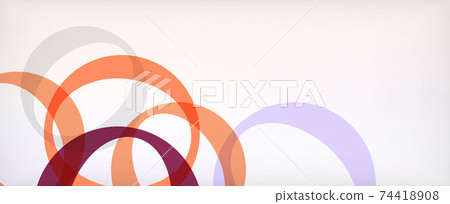 Ring geometric shapes, o letter repetition wallpaper. Abstract background for business or technology presentations, internet posters or web brochure covers 74418908