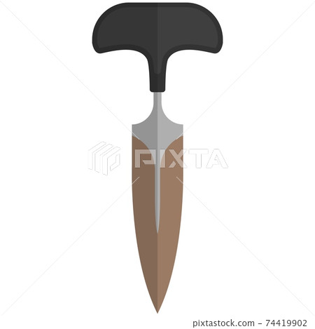 Self-defense bonder knife isolated on white background 74419902