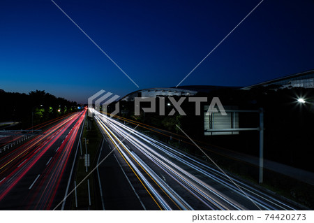 Night view of Makuhari Messe 74420273