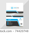 Modern Professional Business Card Template, Simple Business Card, Business Card Design Template, Corporate Business Card Design, Colorful Business Card Template, Creative Business Card 74420748