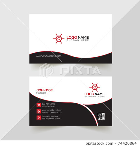 Modern Professional Business Card Template, Simple Business Card, Business Card Design Template, Corporate Business Card Design, Colorful Business Card Template, Creative Business Card 74420864